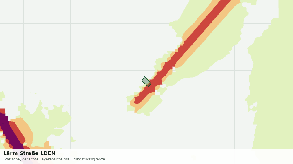 Statische Kartenansicht: Lärm Straße LDEN