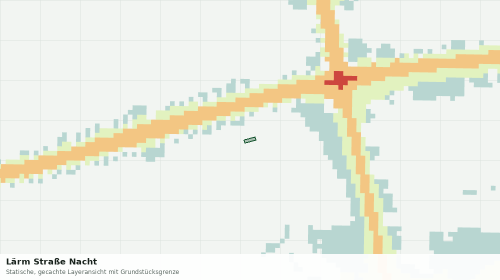 Statische Kartenansicht: Lärm Straße Nacht
