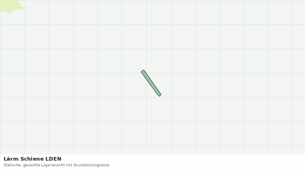 Statische Kartenansicht: Lärm Schiene LDEN