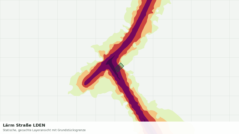 Statische Kartenansicht: Lärm Straße LDEN