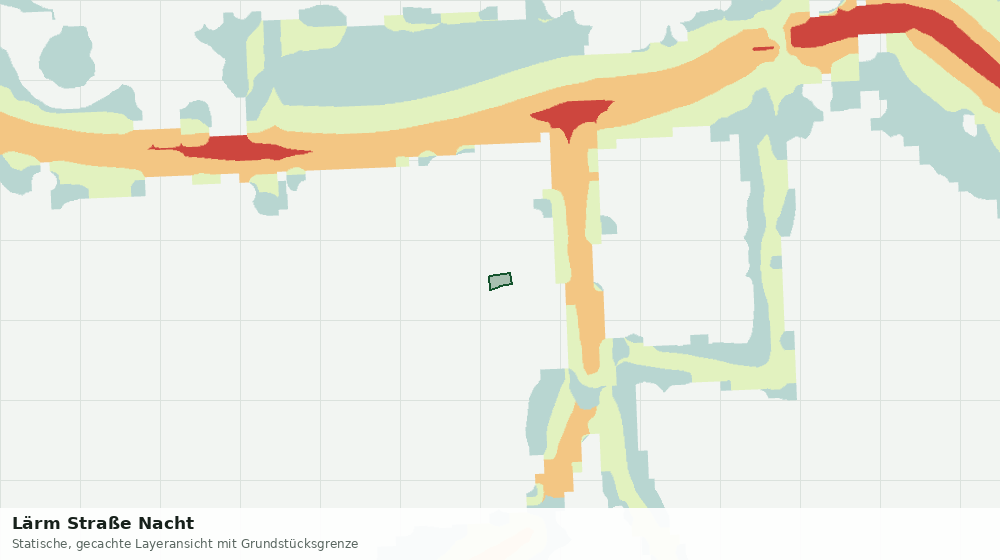 Statische Kartenansicht: Lärm Straße Nacht