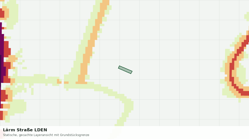 Statische Kartenansicht: Lärm Straße LDEN