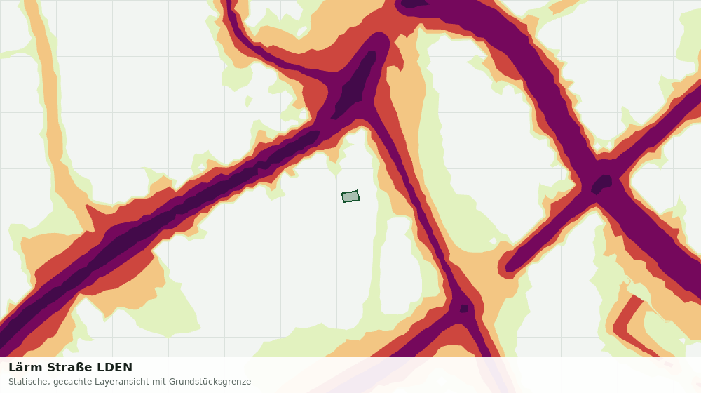 Statische Kartenansicht: Lärm Straße LDEN