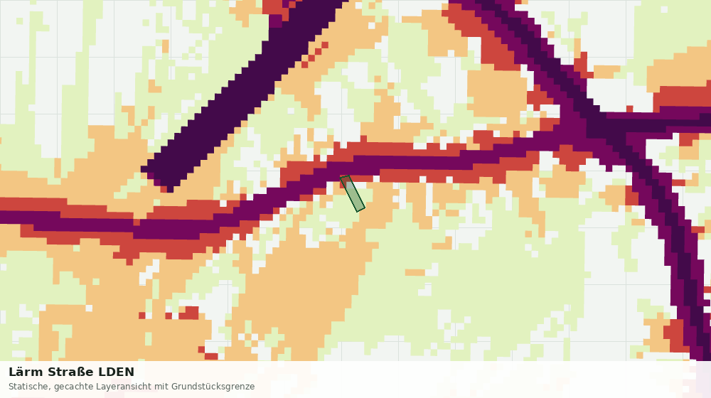 Statische Kartenansicht: Lärm Straße LDEN