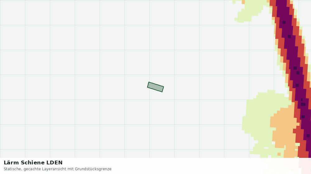 Statische Kartenansicht: Lärm Schiene LDEN