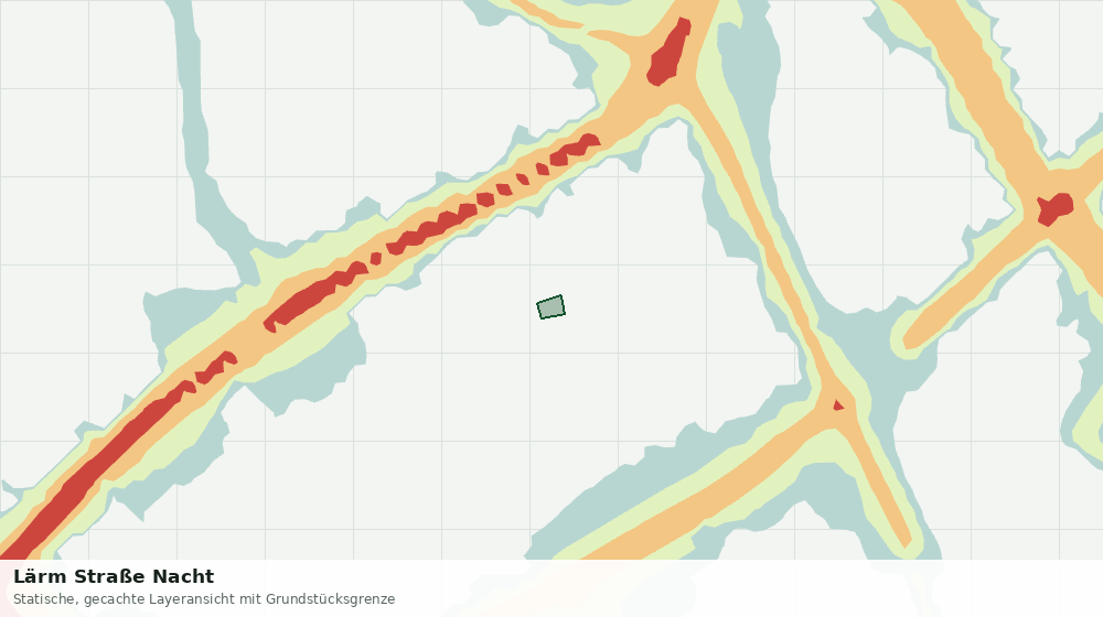 Statische Kartenansicht: Lärm Straße Nacht