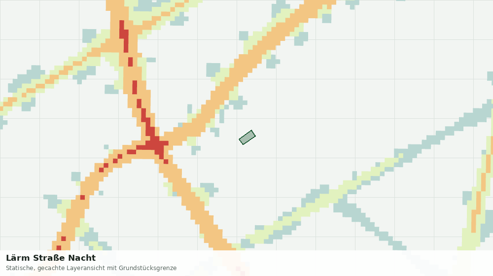 Statische Kartenansicht: Lärm Straße Nacht