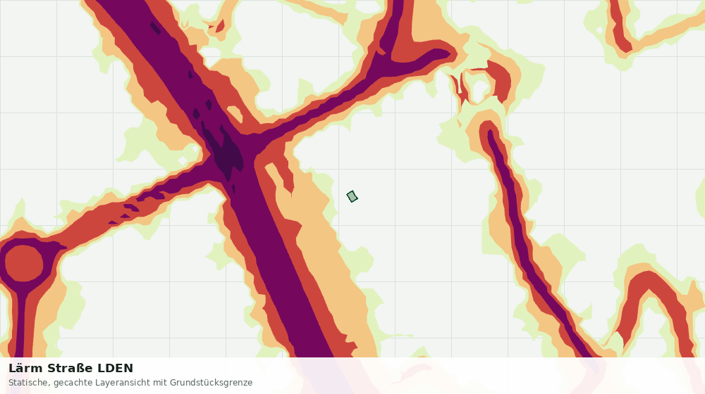 Statische Kartenansicht: Lärm Straße LDEN