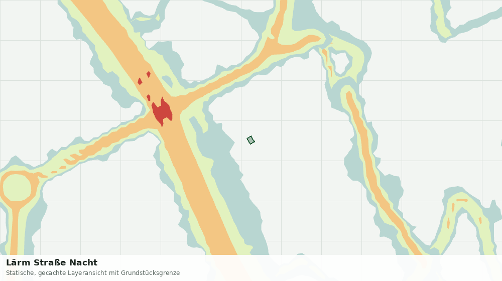 Statische Kartenansicht: Lärm Straße Nacht