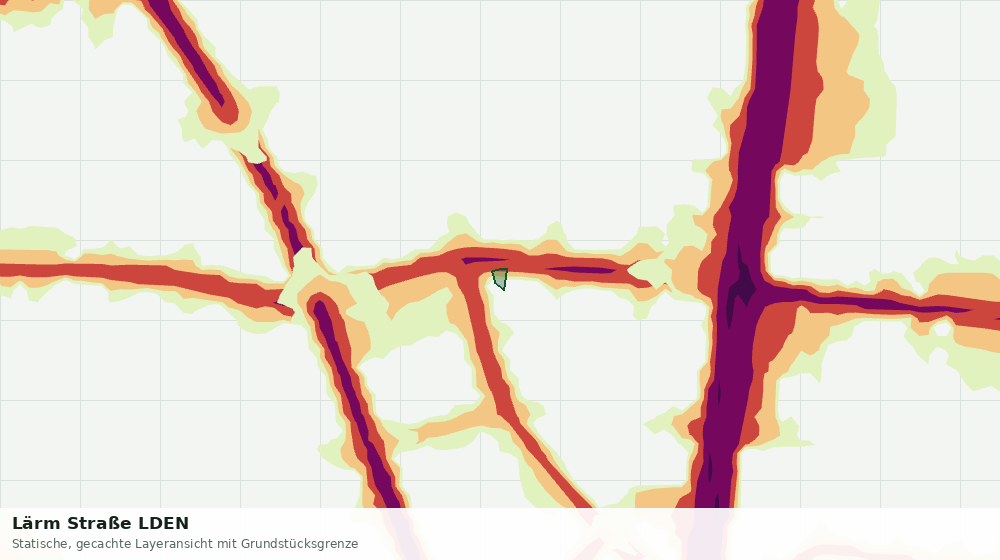 Statische Kartenansicht: Lärm Straße LDEN