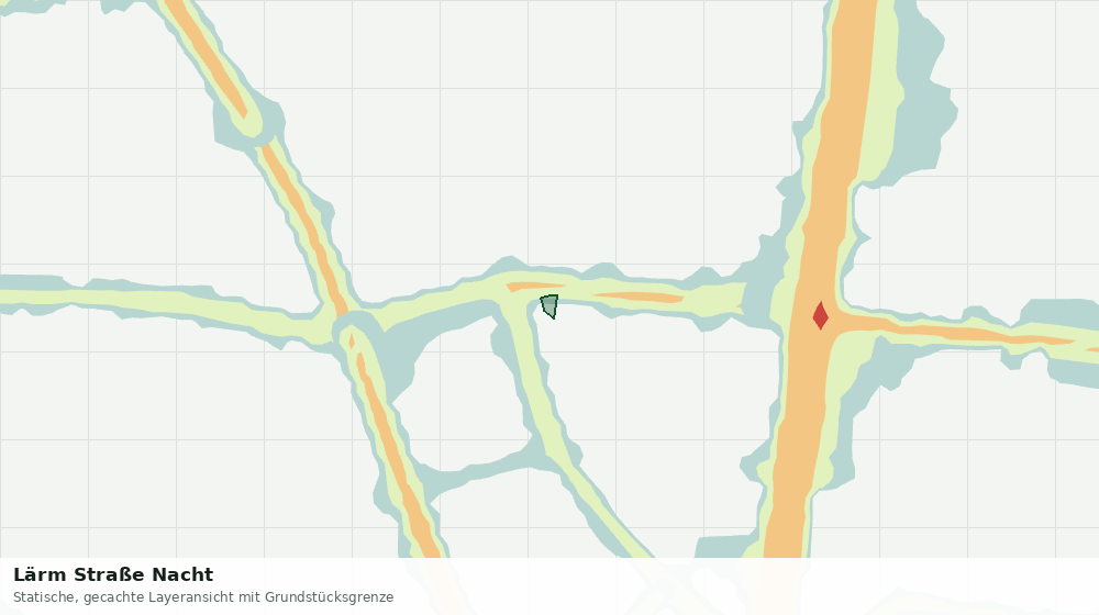 Statische Kartenansicht: Lärm Straße Nacht