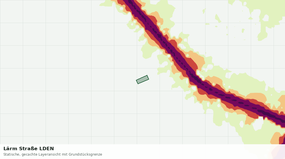 Statische Kartenansicht: Lärm Straße LDEN