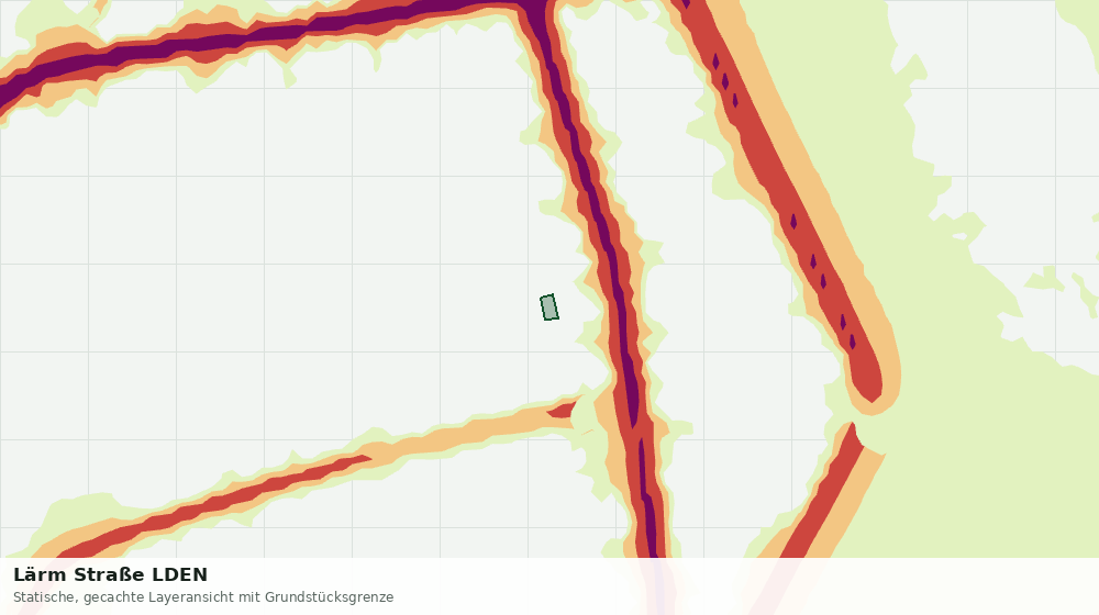 Statische Kartenansicht: Lärm Straße LDEN