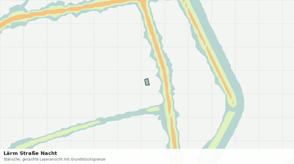 Statische Kartenansicht: Lärm Straße Nacht