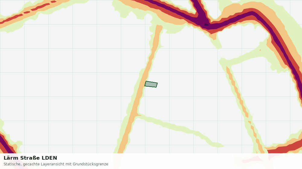Statische Kartenansicht: Lärm Straße LDEN