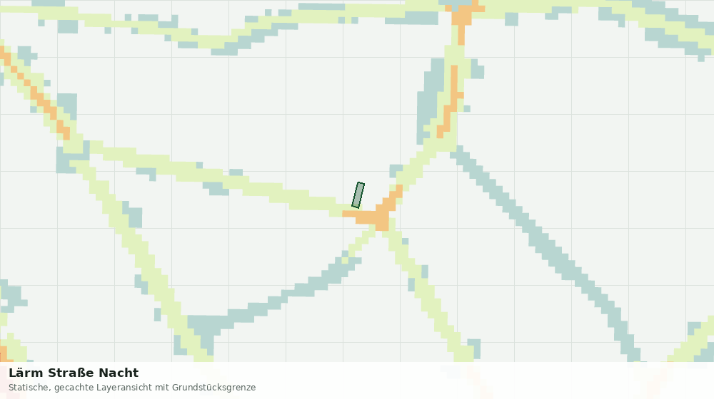 Statische Kartenansicht: Lärm Straße Nacht