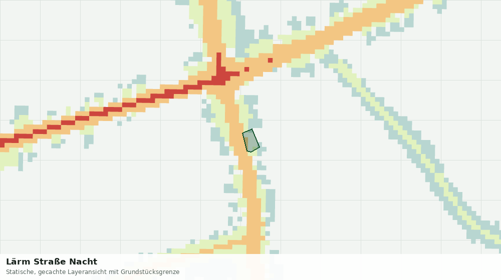 Statische Kartenansicht: Lärm Straße Nacht