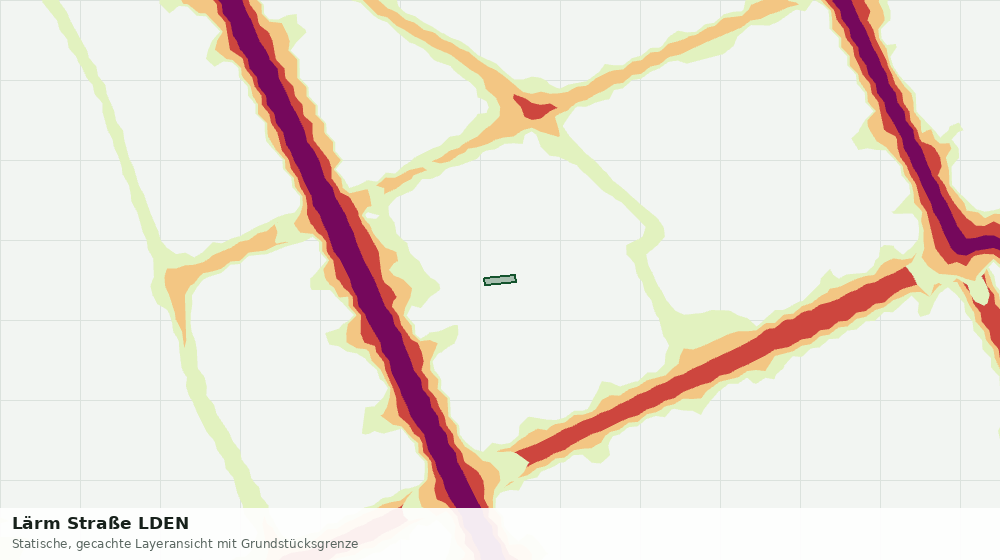 Statische Kartenansicht: Lärm Straße LDEN