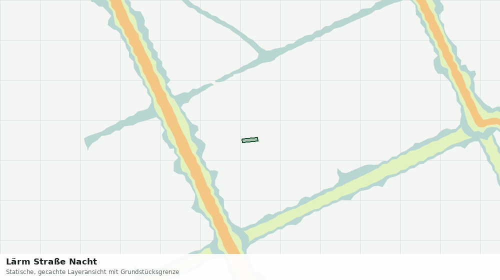 Statische Kartenansicht: Lärm Straße Nacht