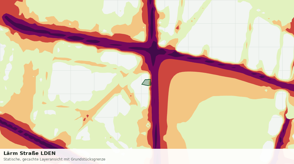 Statische Kartenansicht: Lärm Straße LDEN