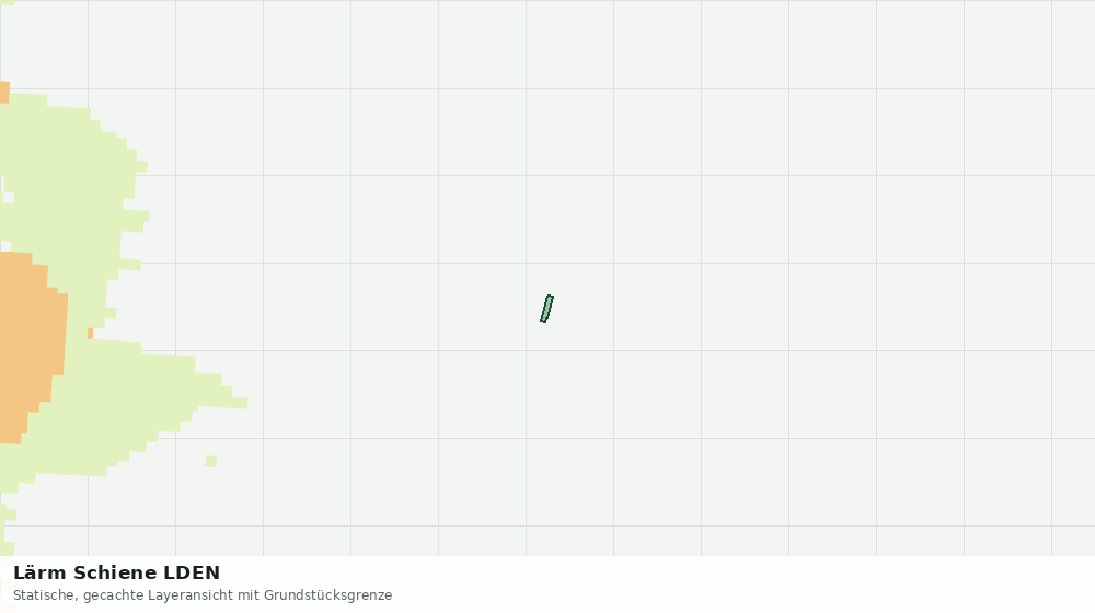 Statische Kartenansicht: Lärm Schiene LDEN