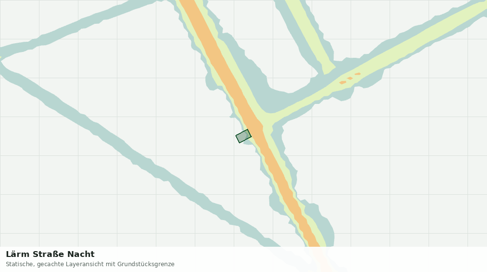 Statische Kartenansicht: Lärm Straße Nacht