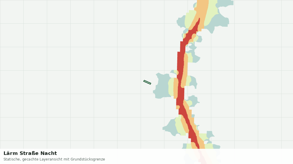 Statische Kartenansicht: Lärm Straße Nacht