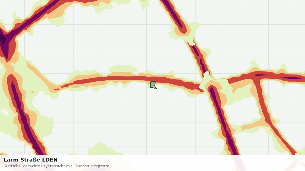 Statische Kartenansicht: Lärm Straße LDEN