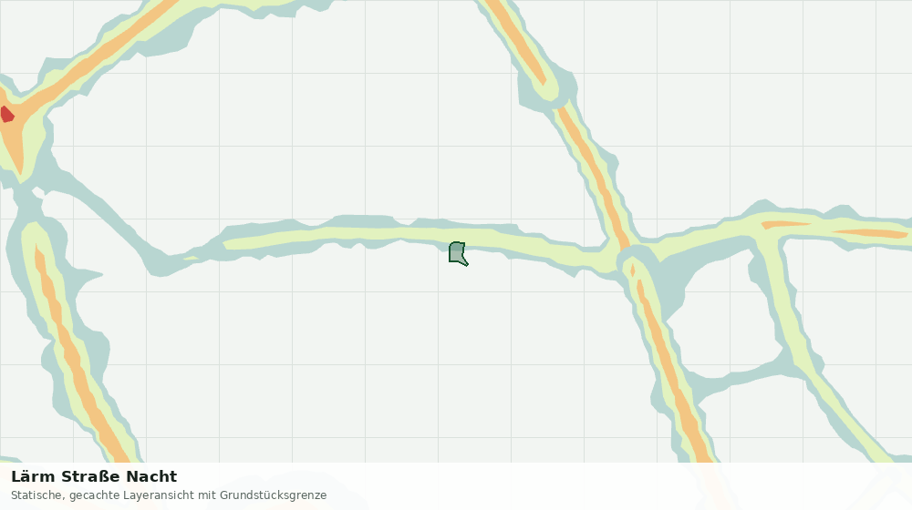 Statische Kartenansicht: Lärm Straße Nacht