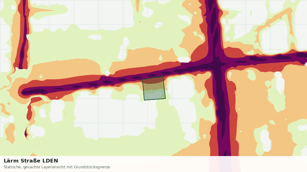 Statische Kartenansicht: Lärm Straße LDEN
