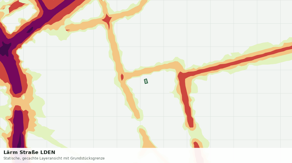 Statische Kartenansicht: Lärm Straße LDEN