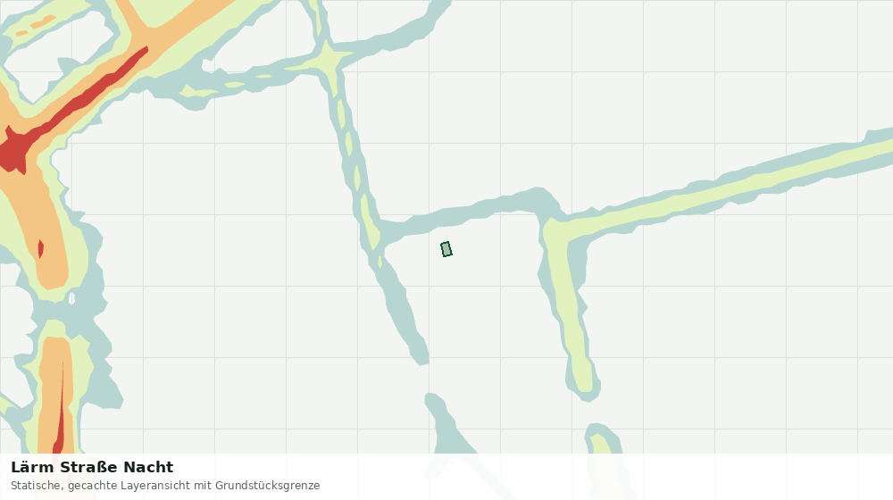 Statische Kartenansicht: Lärm Straße Nacht