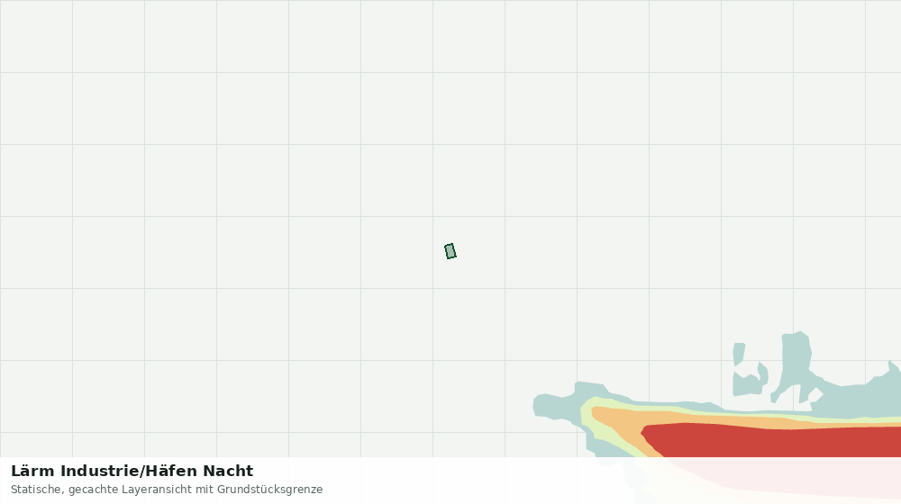 Statische Kartenansicht: Lärm Industrie/Häfen Nacht