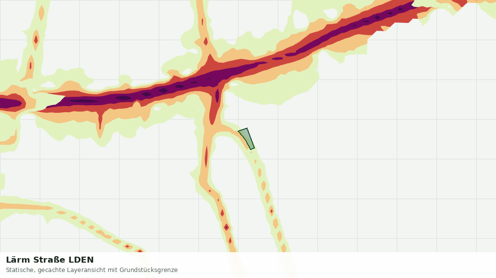 Statische Kartenansicht: Lärm Straße LDEN