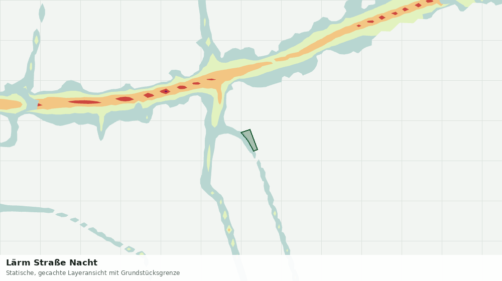 Statische Kartenansicht: Lärm Straße Nacht
