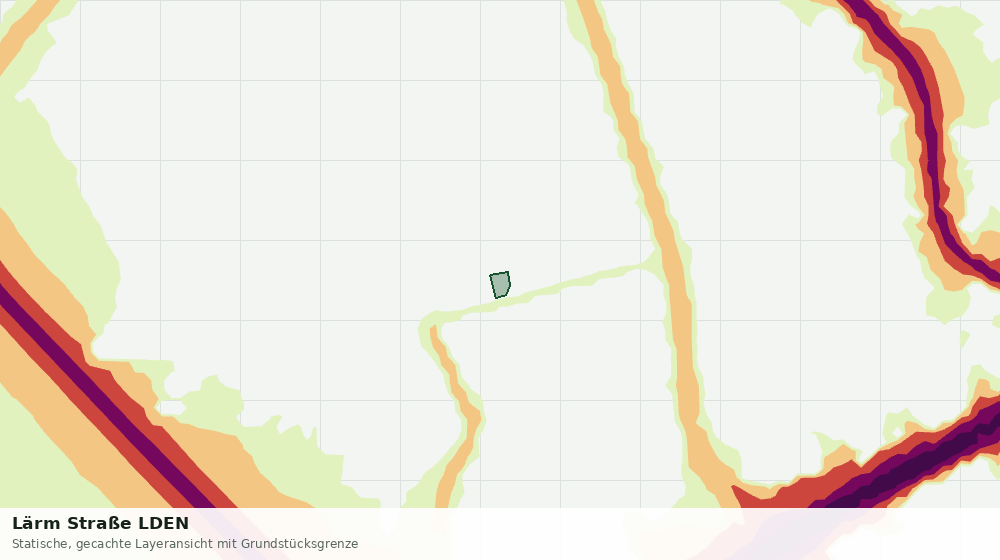 Statische Kartenansicht: Lärm Straße LDEN