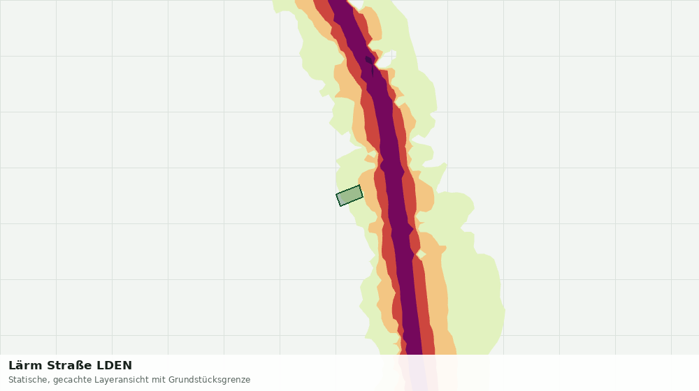 Statische Kartenansicht: Lärm Straße LDEN