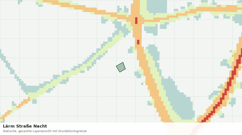Statische Kartenansicht: Lärm Straße Nacht