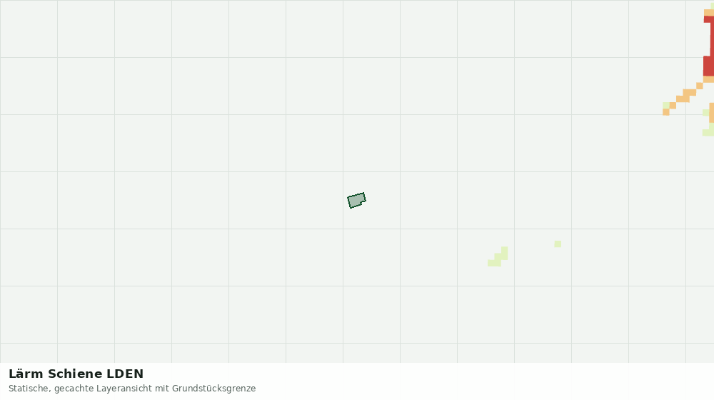 Statische Kartenansicht: Lärm Schiene LDEN