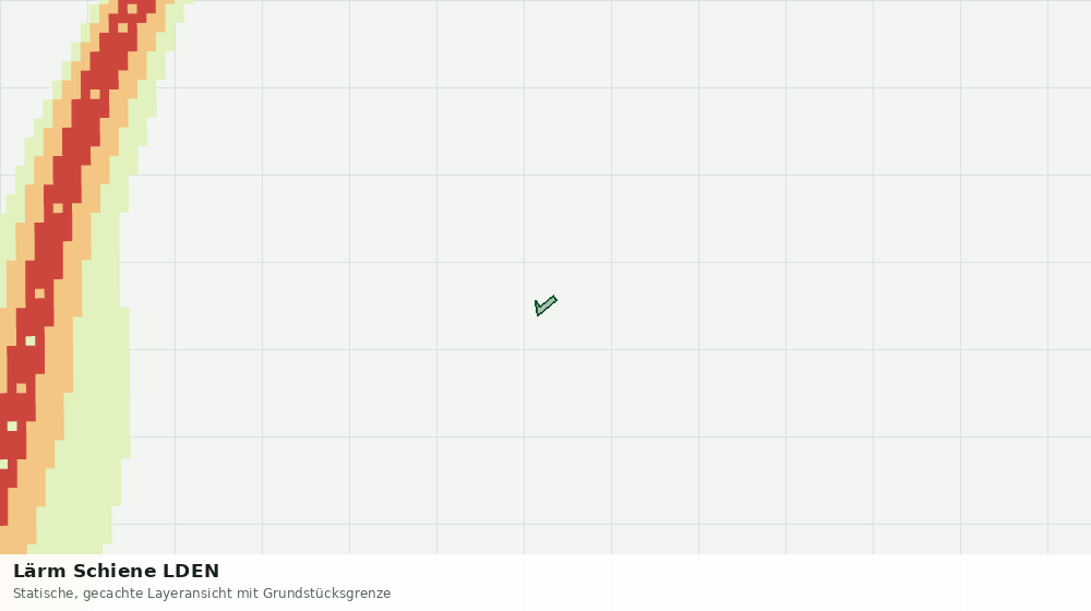 Statische Kartenansicht: Lärm Schiene LDEN