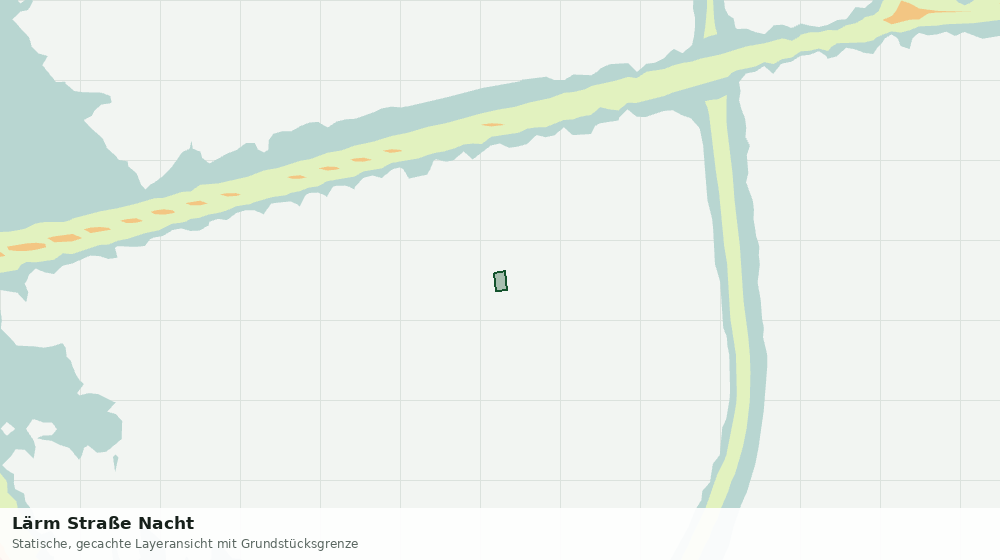 Statische Kartenansicht: Lärm Straße Nacht