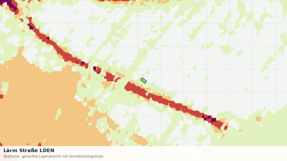 Statische Kartenansicht: Lärm Straße LDEN