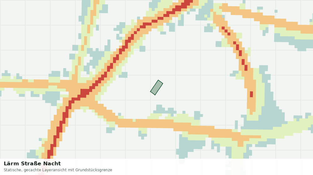Statische Kartenansicht: Lärm Straße Nacht