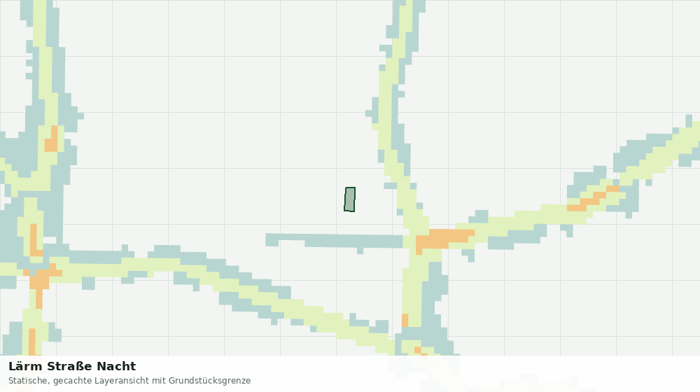Statische Kartenansicht: Lärm Straße Nacht