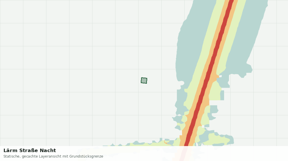 Statische Kartenansicht: Lärm Straße Nacht