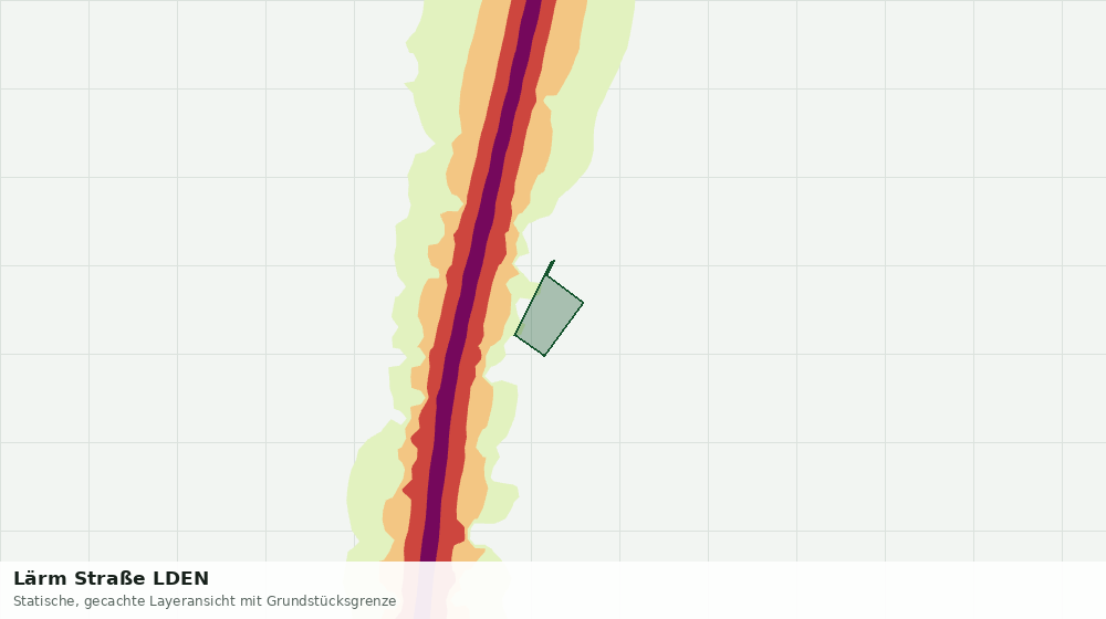 Statische Kartenansicht: Lärm Straße LDEN
