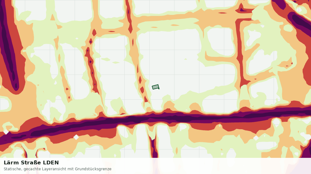 Statische Kartenansicht: Lärm Straße LDEN