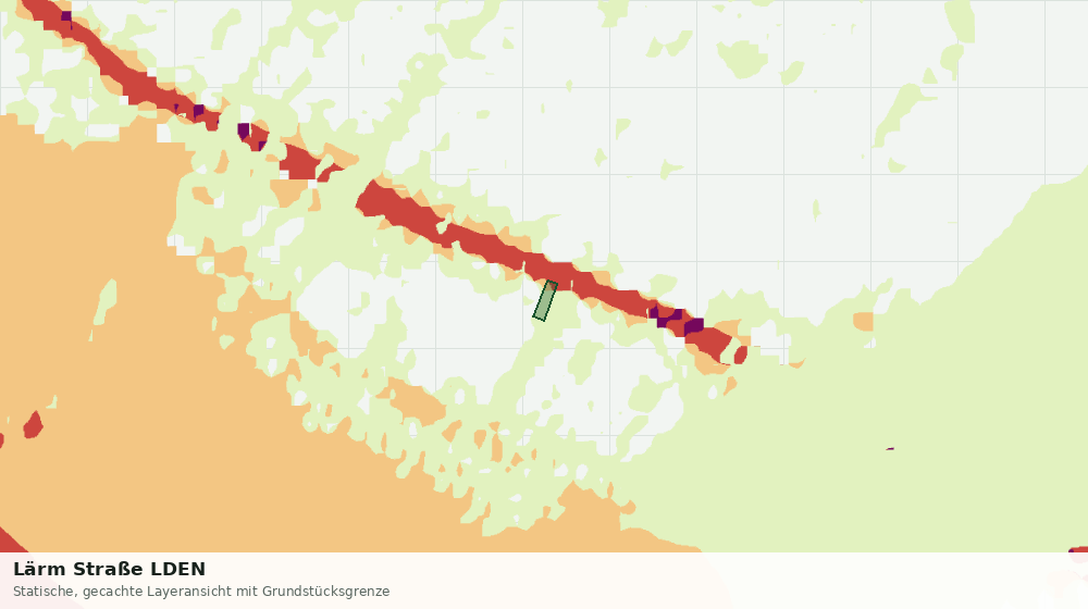 Statische Kartenansicht: Lärm Straße LDEN