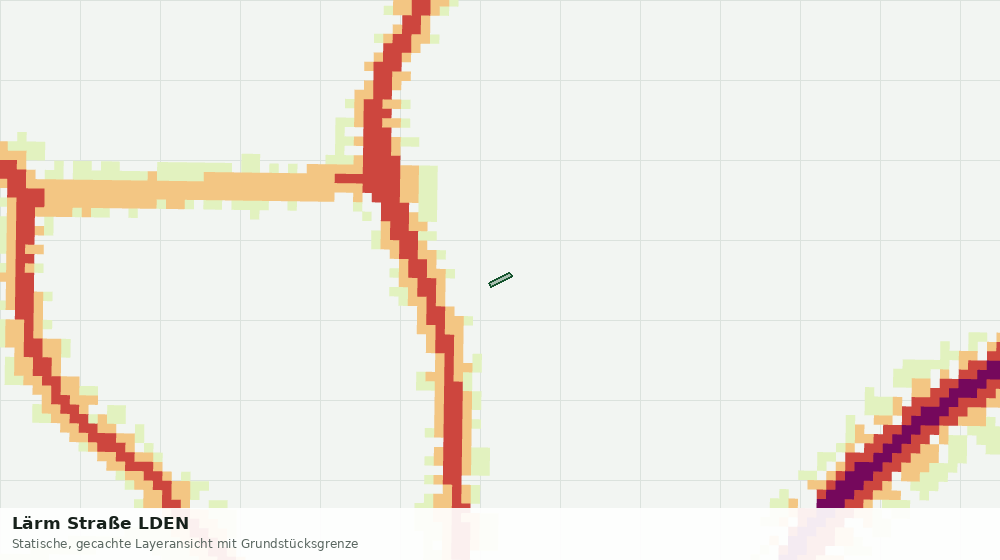 Statische Kartenansicht: Lärm Straße LDEN