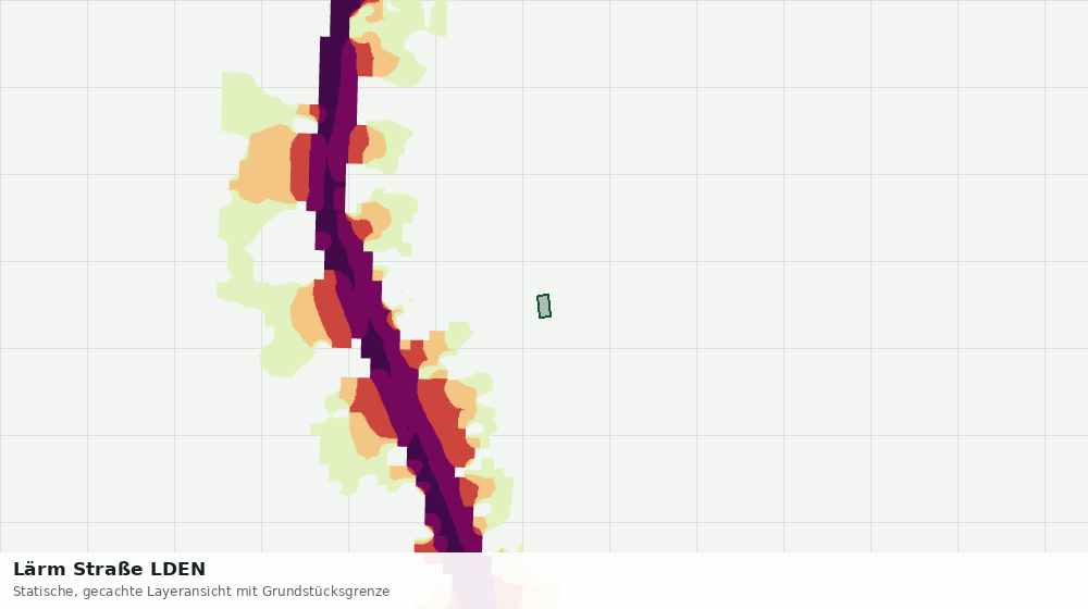 Statische Kartenansicht: Lärm Straße LDEN